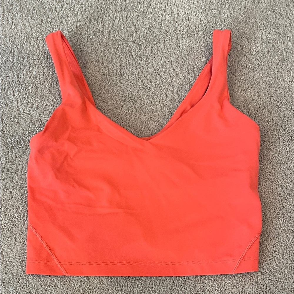 Lululemon- align Vibrant Coral/ orangish Tank Top